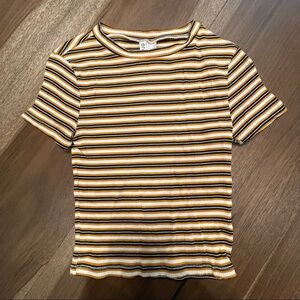 ❤️H&M Divided - Striped Ribbed T-shirt - S